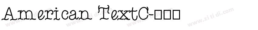 American TextC字体转换